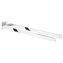 tesa Deluxxe 2-Arm Towel Rail with Adhesive Solution, Silver