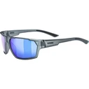 Uvex Sportstyle 233 P Multi-sport Glasses Unisex Full Rim Grey, Blue Polarized Lenses, UV400