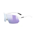 Uvex Sportstyle Unisex Γυαλιά Ηλίου με Λευκό Κοκκάλινο Σκελετό και Μωβ Καθρέφτη Φακό S5330588816