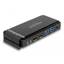 DELOCK DisplayPort 1.4 KVM Switch 8K 60Hz με USB 3.2 Gen 1 και ήχο (Μοντέλο 11476)
