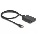DeLOCK HDMI Switch 2 Ports 8K@60Hz / 4K@144Hz with 0.5m Built-in Cable - Model 18645