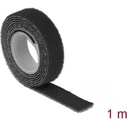 DELOCK Velcro Cable Ties Roll 1000x13 mm Black (1x Roll)