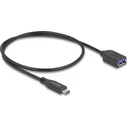 Delock Καλώδιο USB Type-C ⟶ USB-A (θήκη) 50 cm, 10 Gbps