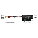 DeLock 62902 Adapter DisplayPort 1.2 Male to DVI‑D / HDMI / VGA Female, Passive, 4K, Black