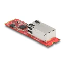 Μετατροπέας M.2 Key B+M (Stecker) σε 1 x RJ45 2,5 Gigabit LAN (οριζόντιο) - DeLOCK 62985