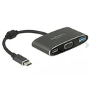 Delock USB-C Multi Adapter (VGA + USB-A 3.1 Gen1 + USB-C PD) - MPN 62992