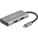 Delock Εξωτερικό USB 3.2 Gen 2 Type-C Hub με 3 x USB‑A και 1 x USB‑C (Μοντέλο 63261)