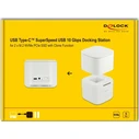 M.2 Docking Station for 2 x M.2 NVMe PCIe SSD with Clone Function - Delock (63331)