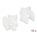DELOCK Dust Covers for RJ11 Plug with Handle 10 pcs, White