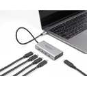 DELOCK USB 10 Gbps USB Type-C Hub with 4 x USB-C Ports + 1 x USB-C PD 85W, 30cm Cable