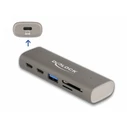 Delock 3-Port USB 10 Gbps Hub with SD & microSD Card Reader and USB Type-C Connector (Model 64236)
