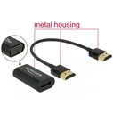 DeLOCK HDMI (male) to VGA (female) adapter with screwless VGA and 15 cm HDMI cable – Model 65667