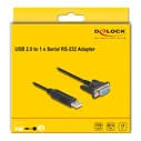 Delock USB σε Σειριακή RS-232 (DB9 θηλυκό) Αντάπτορας 1.8 m FTDI (67382)