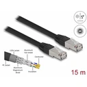Delock RJ45 Δικτυακό καλώδιο Cat.6A S/FTP PE Outdoor 15 m μαύρο (80131)