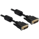 Delock Καλώδιο DVI 24+5 (DVI‑I) αρσενικό > DVI‑I αρσενικό 5 m μαύρο