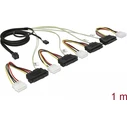 Καλώδιο Mini SAS SFF-8643 σε 4x SAS SFF-8482 1,0 m - Delock (83391)