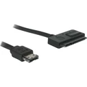 DeLock eSATA - 22-Pin SATA III 0,5 cm Μαύρο (84396)