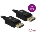 DeLOCK DisplayPort Καλώδιο αρσ.-αρσ. 0,5 m 8K@60Hz (85299)