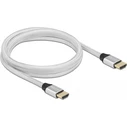 Delock Ultra High Speed HDMI 2.1 Καλώδιο 48 Gbps 8K 60Hz ασημί 2 m
