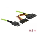 Delock καλώδιο OCuLink PCIe SFF-8611 σε U.2 SFF-8639 0,5 m