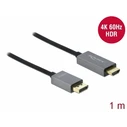 Delock Active DisplayPort 1.4 to HDMI Cable 4K 60Hz (HDR) 1 m