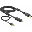 Delock καλώδιο HDMI σε DisplayPort 4K 30Hz 3 m
