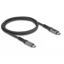 Delock USB 40 Gbps Δεδομένων & Ταχείας Φόρτισης Καλώδιο ομοαξονικό 1 m 8K 60 Hz USB PD 3.1 EPR 240 W (Delock 86067)