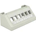 Delock Keystone Multimedia Panel 6 Port, grey