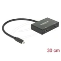 Delock Αντάπτορας mini DisplayPort σε 2x HDMI Splitter 1.2 - Μαύρο