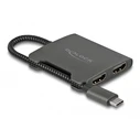 Delock USB Type-C Splitter (DP Alt Mode) to 2×HDMI MST 4K 60Hz, SKU 21150149, Model 87778
