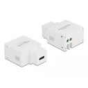 Delock Keystone Modul με θύρα φόρτισης USB Type-C 2,1 A λευκό