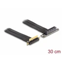 Delock Riser Card PCI Express x4 90° Angled Plug to x4 90° Angled Slot with 30 cm Cable (MPN 88044)
