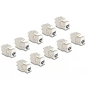 Keystone RJ45 jack LSA Cat.6A tool-free white set 10 pcs - Delock (88119)