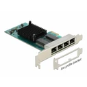 Delock PCI Express x1 to 4 x RJ45 Gigabit LAN Network Card (i350) - MPN 88504
