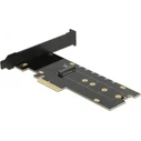 PCI Express x4 κάρτα σε 1 x εσωτερικό NVMe M.2 (Key M) με ψύκτρα και RGB LED - Low Profile