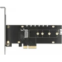 PCI Express x4 κάρτα σε 1 x εσωτερικό NVMe M.2 (Key M) με ψύκτρα και RGB LED - Low Profile