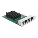 Κάρτα δικτύου Delock PCI Express x1 Gigabit LAN 4 x RJ45 RTL8111