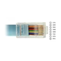 Delock Προσαρμογέας USB-C σε Σειριακό RS-232 RJ45 1,0 m γκρι (FTDI FT232RL)
