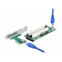 Delock PCI Express x1 to 2 x PCI 32-bit Riser Card with 60 cm Cable, Model 90066