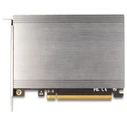 Delock PCI Express x16 card to 4x internal NVMe M.2 Key M with heatsink - Bifurcation (LxW: 145 x 111 mm) - MPN 90210