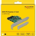 DeLOCK RAID SATA3 PCIe Internal 2-Port Controller Card (Model 90392)