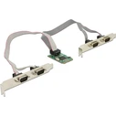 Delock Mini PCIe Card - 4 x RS-232 Serial (DB-9) - MPN 95243