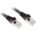 Sharkoon Patch καλώδιο RJ45 Cat.6a S/FTP LSOH 15 m (Μαύρο)