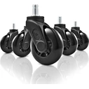 Sharkoon Skiller SW10 Chair Caster Wheels Set (5 pcs) - Black