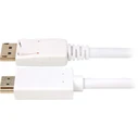 Sharkoon DisplayPort 1.2 (male) to HDMI (male) adapter cable, 3 m, white