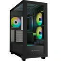 Sharkoon Rebel C60 RGB Gaming Midi Tower PC Case Black Side Window