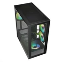 Sharkoon Rebel C60 RGB Gaming Midi Tower PC Case Black Side Window