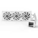 Sharkoon S60 ARGB AIO 360mm CPU Liquid Cooler (White) with 3x 120mm ARGB Fans