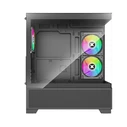 Xilence Xilent Beam XG172 Gaming Midi Tower Case with Side Window and ARGB Lighting - Black