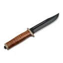 Boker Ranger Field Bowie Survival Knife Brown with Leather Sheath 02SC001